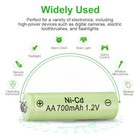 Lot Aa Rechargeable Batteries Nicd 700mah 1 2v For Garden Solar Ni-cd Light Led
