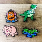 Walt Disney Pixar Loungefly Toy Story 25th Anniversary 4pc Enamel Pin Set