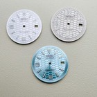 28 5mm 31mm Watch Dial Blue Green Luminous For Seiko Nh35 Nh36 Movement Parts