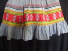 Vintage Seminole Patchwork Skirt Native American Authentic Tribal Art Sz s Ex cd