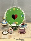 Vintage Disney Alice In Wonderland Miniature Resin Tea Set Figurines