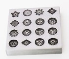 Shot Plate 16 Designs Snowflake Etc  Shapes Impression Die   Silversmith Die 