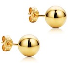 10k Yellow Gold Ball Stud Earrings  2mm