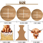 Highland Cow Cupcake Stand Highland Cow Birthday Party Cardboard Cupcake Hold   