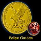 2024 Silver Eagle Eclipse Goddess 1oz  999 Silver Coin Colorized