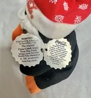 Coca Cola Plush Penguin In Snowflake Cap  0103