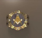 Sterling Silver Freemason Band Ring  Handmade Masonic Jewelry valentine Day Gift
