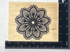 Stampin Up  Hello Doily Large Background Rubber Stamp Flourish Floral Lace