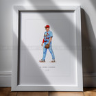 Jj Wetherholt St Louis Cardinals Baseball 8x10 Print Poster Art Illustrated