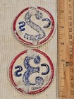 Wwi Us Army 2nd   3rd Corps Schools White Wool Patch Set L  k   