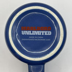 Set Of 2 Marlboro Unlimited Blue Coffee Mugs Speckled Ceramic Cups Vintage Promo