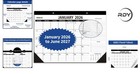 Stylish Desk Calendar 2026-2027  Daily Planning With Flexible Hanging Options