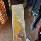 Vintage Caterpillar Sign Badge 25   hx4   w