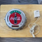 Vintage Always Coca Cola 1970 s Crown Cap Clock Radio Wall Piece Read