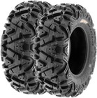 Set Of 4 26x8-12 Front   26x11-12 Rear Atv Utv All-terrain Tires  6 Pr  Tubeless