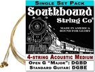 Acoustic Medium 4-string Cigar Box Guitar Strings - Open G standard Tuning -    