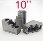 3pcs set 10  Hydraulic Hard Jaws Three Steps Cnc Lathe Chuck Claw Durable