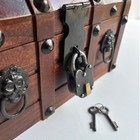 11-3 4  Pirate Chest With Iron Lock  Handmade Pirate Chest  Treasure Chest