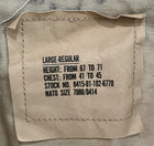 Lr Chocolate Chip 6 Color Coat Camouflage Desert Combat Desert Shield Storm Nos