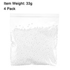 4 Packs 0 1  White Mini Polystyrene Foam Ball Beads For Diy Crafts Fillings