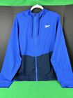 Reebok Men s Training Woven Jacket Size Large Vector Blue
