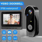 4 3   Ips Screen Smart Wireless Video Doorbell Camera Doorbell Monitor 1080p Hd