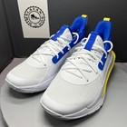 Under Armour Curry 7 Gsw Basketball Shoes Yellow Blue 3023300-106 Men Sz 9 New