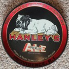 1950 s Hanley s Peerless Ale Steel Beer Tray  Providence  Ri Bull Dog Graphics 