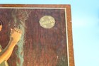 Original 1933 Santa Fe Railroad Calendar  the Smoke Ceremony  Laminated On Board