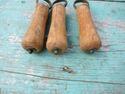 Hand Scythe Grass Nib Handle Lot Of 3 Nos Wood Steel