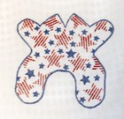 Mini Usa Patriotic Red White Blue Frog Needlepoint Canvas Zweigart 18 Mesh Bhd