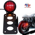 Motorcycle Led Tail Brake Light License Plate W  Bracket For Harley Honda Bobber