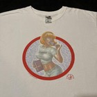 Vintage Comic Book Legal Defense Fund Shirt Censorship Sucks Pin Up Popsicle 90s