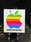 4  Vintage Original 1980s Apple Macintosh Computer Rainbow Logo Sticker Decal