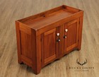 Antique 19th Century Solid Pine Dry Sink Cabinet With Porcelain Knobs