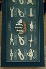 Nautical Knots Rectangular Frame Dark Gray blue Collectible Vintage 