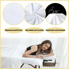 4 Sets Microfiber Massage Table Sheet Sets 3 Pcs Massage Bed Cover Soft Wrinkle 