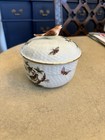 Herend Rothschild Miniature Sugar Bowl Bird Design Excellent Condition