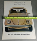 Vintage Original 1969 Vw Volkswagen Beetle Dealer Brochure Catalog