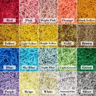 1 Lb Orange Crinkle Cut Paper Shred Gift Basket Box Filler Raffia Grass