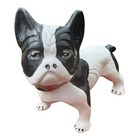 Vintage Chalk Art Boston Terrier