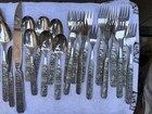Konge Tinn Pewter Flatware From Norway 32 Pieces