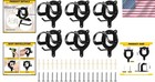 Strong Metal Bridle Hangers For Horses - Versatile Storage Hooks In Black