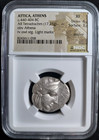Ancient Greek Coin  440-404 Bc  Tetradrachm Attica Athens Owl Ngc Xf