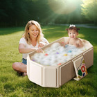 Toddler Bath Tub For Shower  Portable Baby Bathtub  Foldable Kids Bathtub     Port