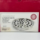 Remembrance Ware Communion Tray   Insert Stainless Steel Silver Cup Holder Nib