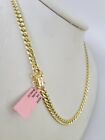 Real 14k Gold Miami Cuban Link Chain Necklace 24 Inch 6mm Mens Hollow Discount