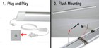 4 Pack Led Shop Light Utility Ceiling Garage Workshop Easy Mount Led 36w  144w 