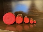 Russian Matryoshka Nesting Dolls Set Of 5 Hand Painted Wood Moscow Souvenir