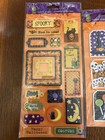 Lot Of 2 Dept 44 Halloween 3d Stickers - New In Package